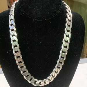 20” Solid Sterling Silver Cuban Link (Vintage)